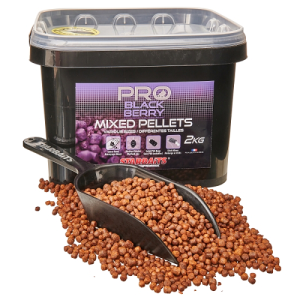 starbaits pro black berry pellets mixed 2 kg